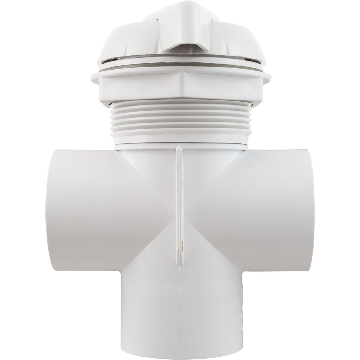 Diverter Valve, WW, 2", 2 Port, Top Mount, Notched, White