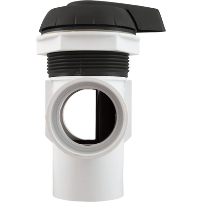 Diverter Valve, WW, 2", 2 Port, Top Mount, Notched, Black