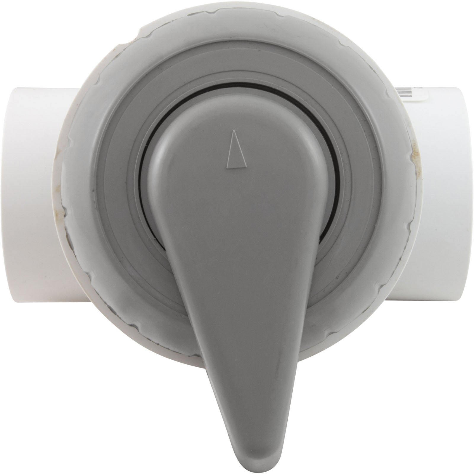 Diverter Valve, WW, 2", 2 Port, Top Mount, Notched, Gray