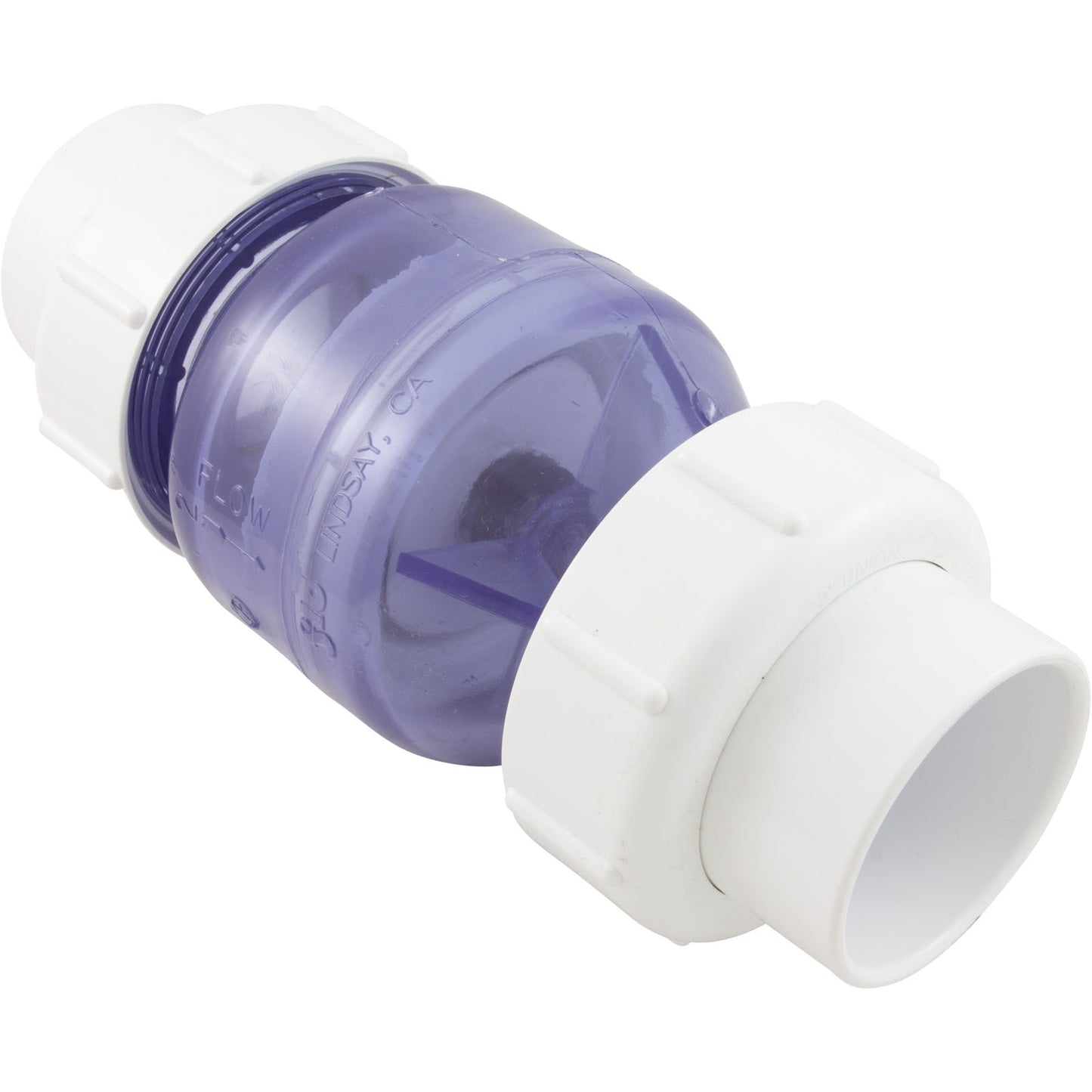 Válvula de retención, control de flujo, resorte, 2", 1/2 lb, unión verdadera