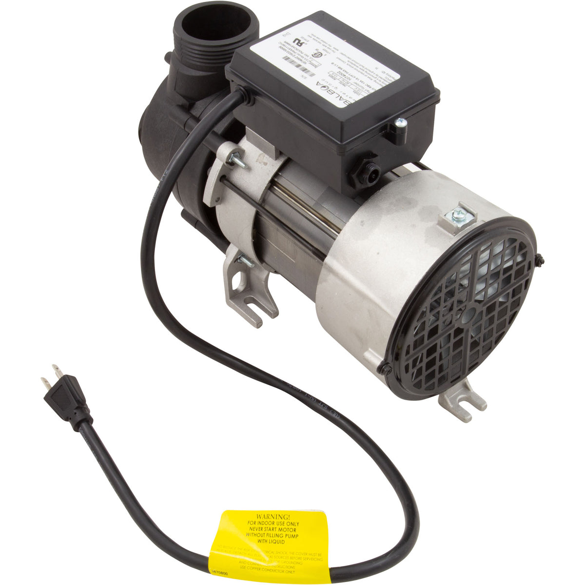 Pump, Bath, BWG Vico WOW, 1.5hp, 115v, w/Air Switch & Cord, OEM