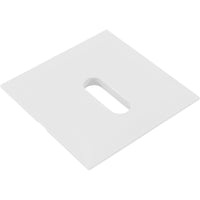 Deck Jet (J-Style) Square 3.5" Cover White