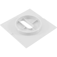 Deck Jet (J-Style) Square 3.5" Cover White