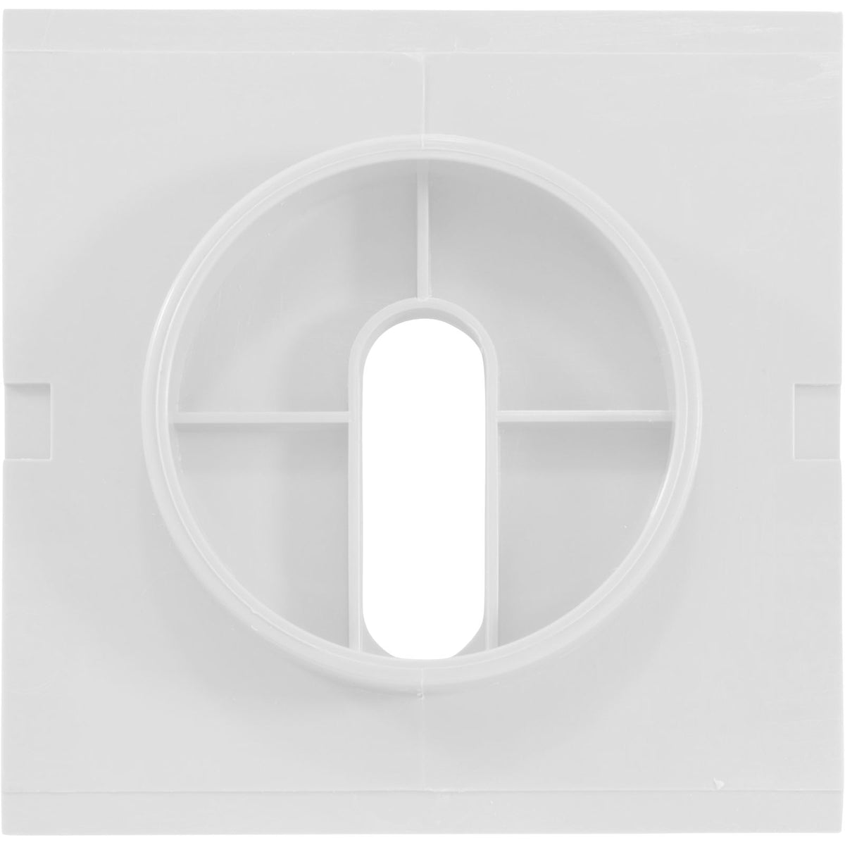 Deck Jet (J-Style) Square 3.5" Cover White