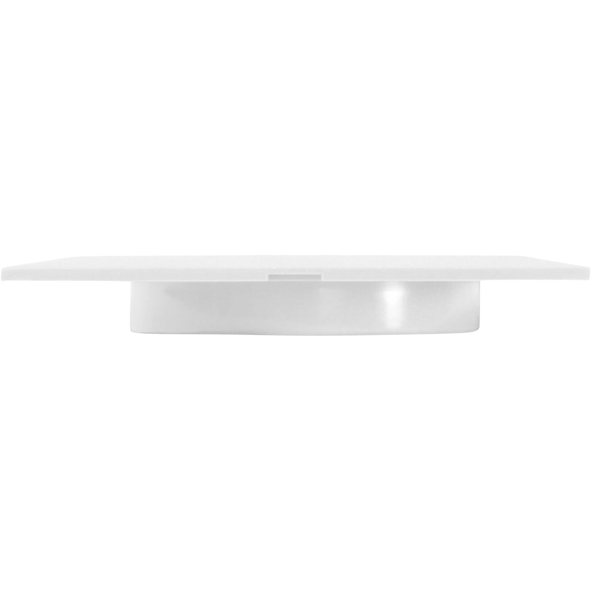 Deck Jet (J-Style) Square 3.5" Cover White