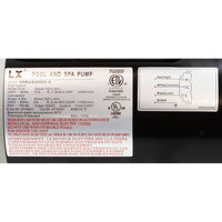 Pompe, LX 48WUA, 2,0 ch, 230 V, 2 vitesses, 48 ​​avant, 2 po, SD, sans support