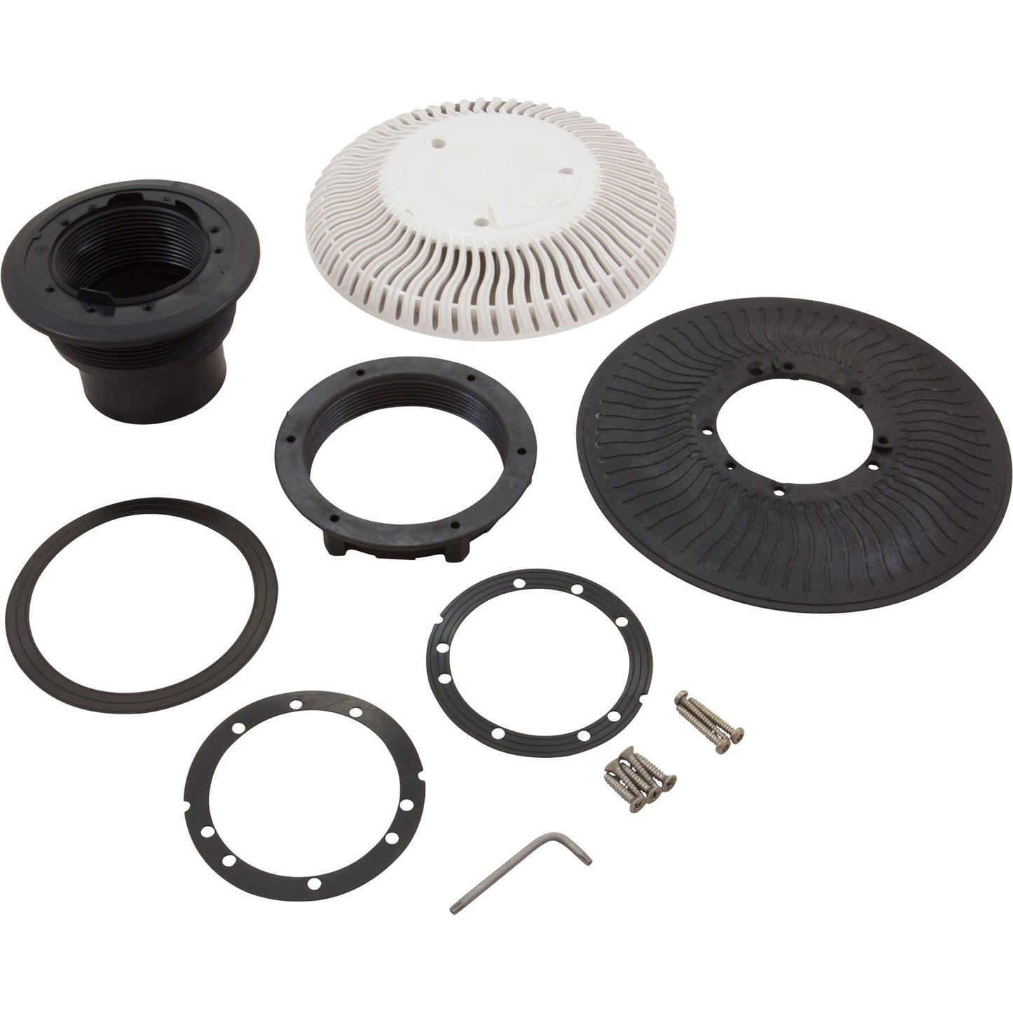 Main Drain Grate, Paramount SDX2, Vinyl, White, qty 2