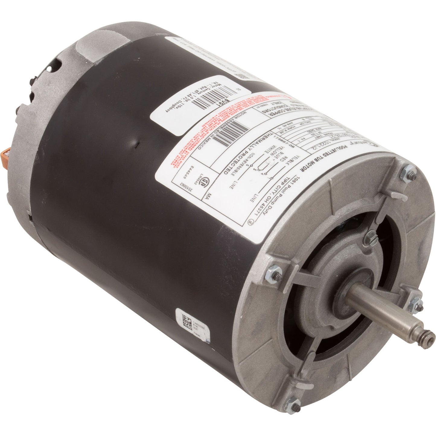 Motor, Century, 1.0 hp, 115v, 9A, 1 velocidad, SF1, cuadro 48