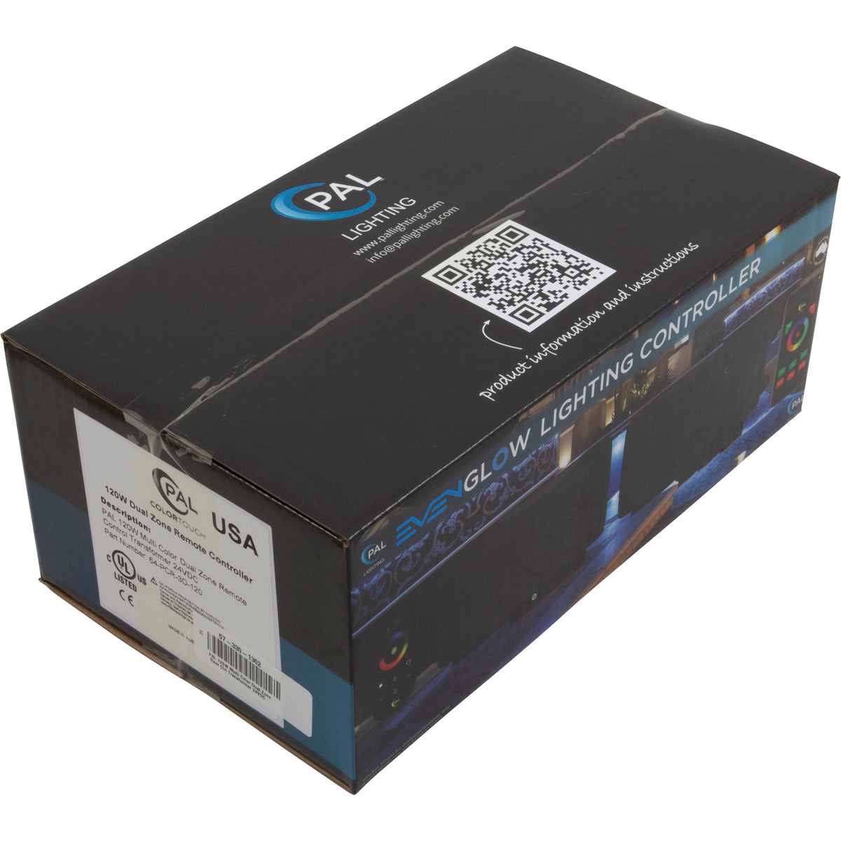 PAL 120W Multi Color Dual Zone Rem Ctrl Transformer 24VDC