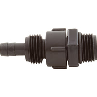 Check Valve, Mazzei C83, 1/2"mpt x 3/8"b, PVDF