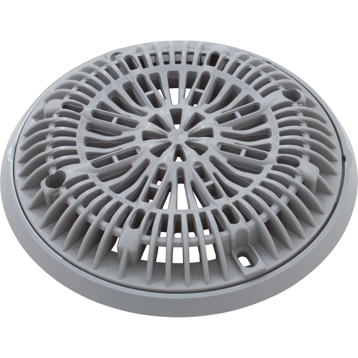 Gunite Main Drain Frame, Galaxy Lid (Av) , Gray