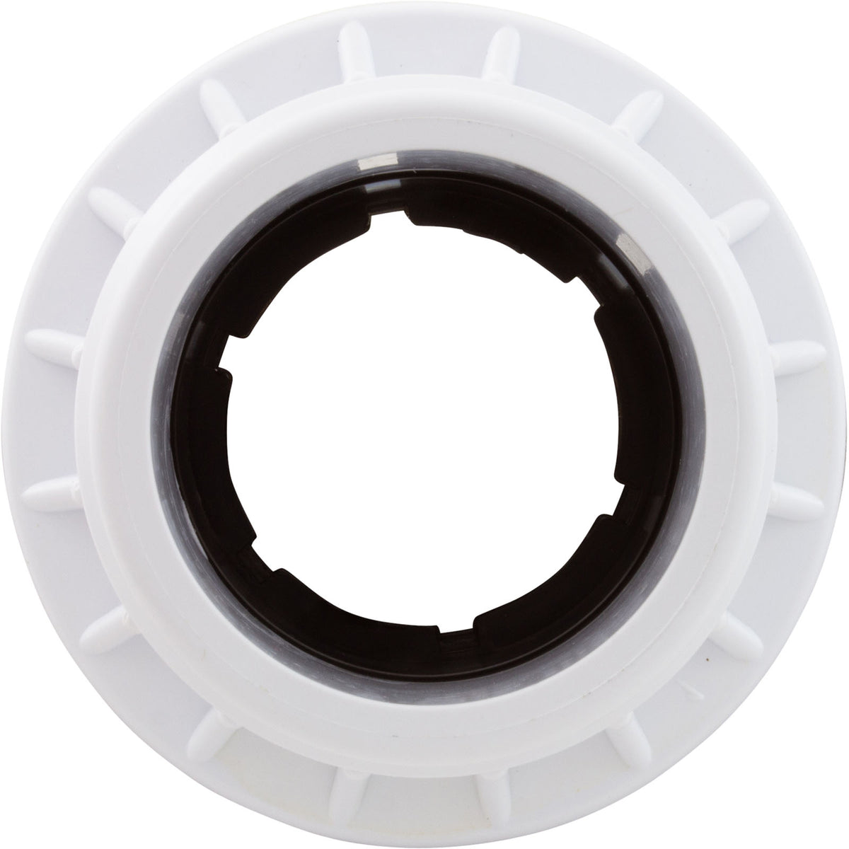 Fiberglass Pool Wallfitting, W/Nut, Black, No Gasket