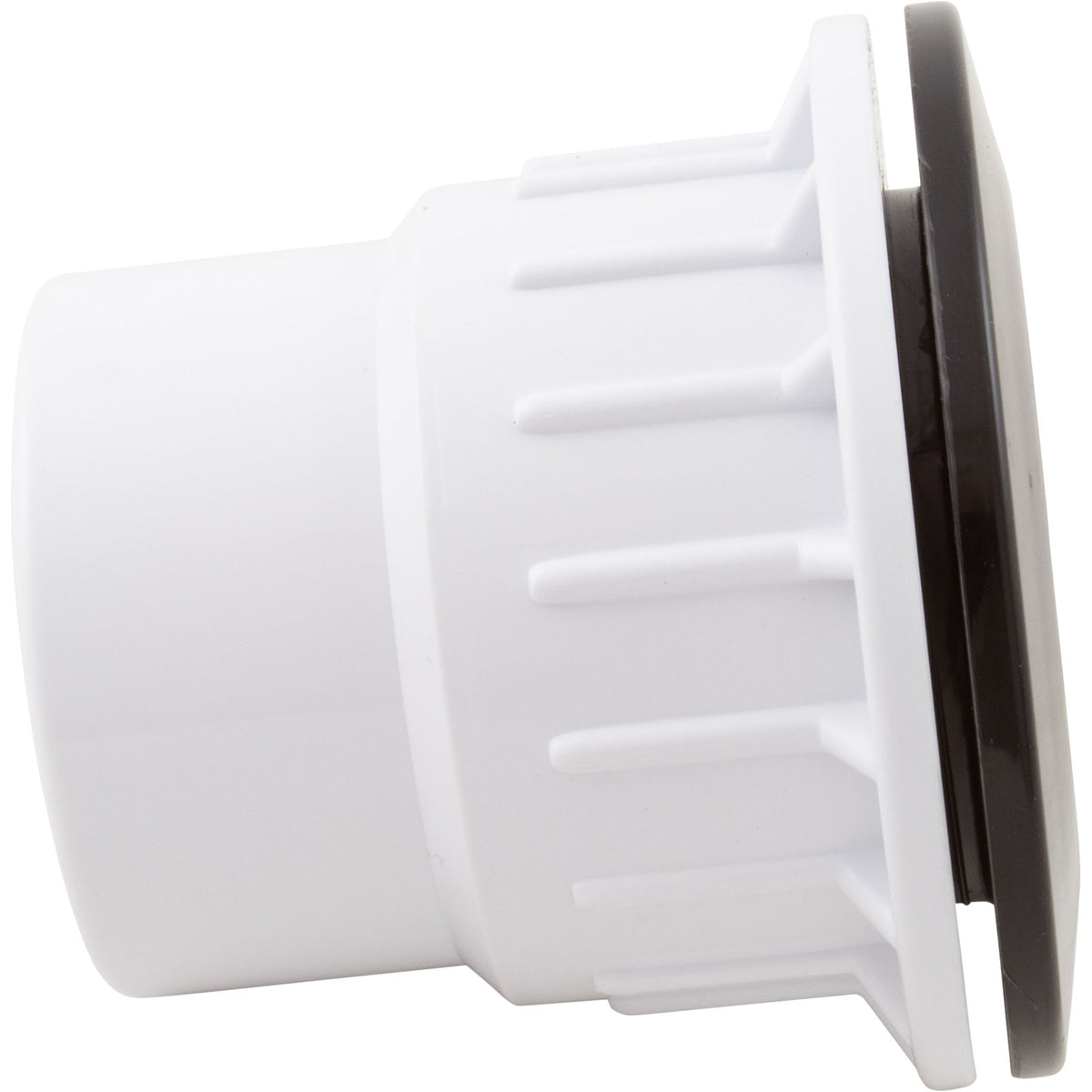 Fiberglass Pool Wallfitting, W/Nut, Black, No Gasket