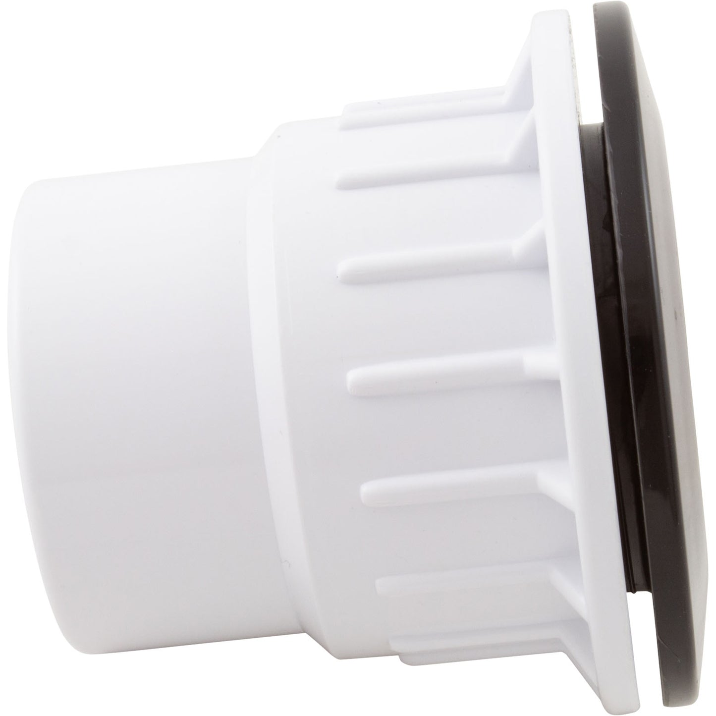 Fiberglass Pool Wallfitting, W/Nut, Black, No Gasket