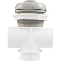 Diverter Valve, WW, 1", 2 Port, Top Mount, Vertical, Gry