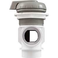 Diverter Valve, WW, 1", 2 Port, Top Mount, Vertical, Gry
