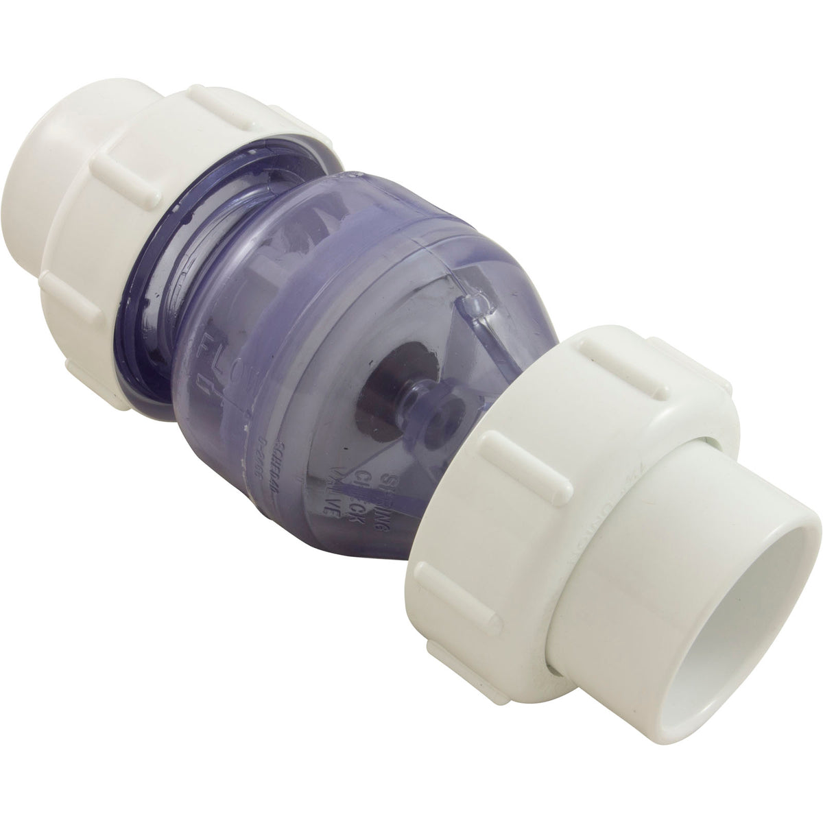 Check Valve, Flo Control, Spring, 1-1/2"s, 1/2 lb, True Union