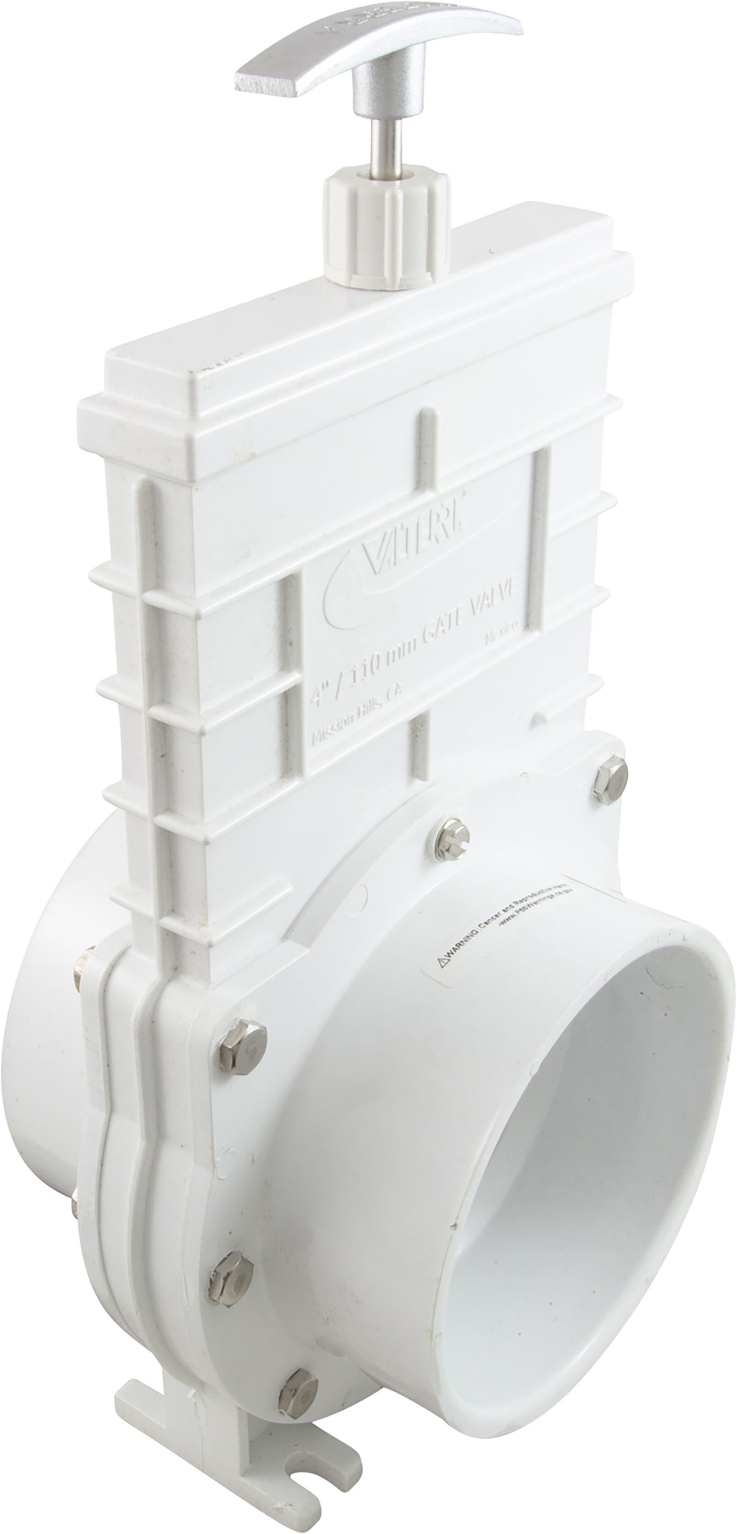 Gate Valve, 3 pc, SS Paddle, Valterra, 4"s x 4"s, 20psi