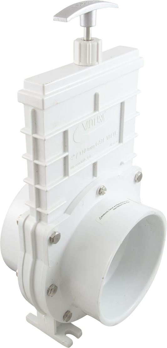 Gate Valve, 3 pc, SS Paddle, Valterra, 4"s x 4"s, 20psi