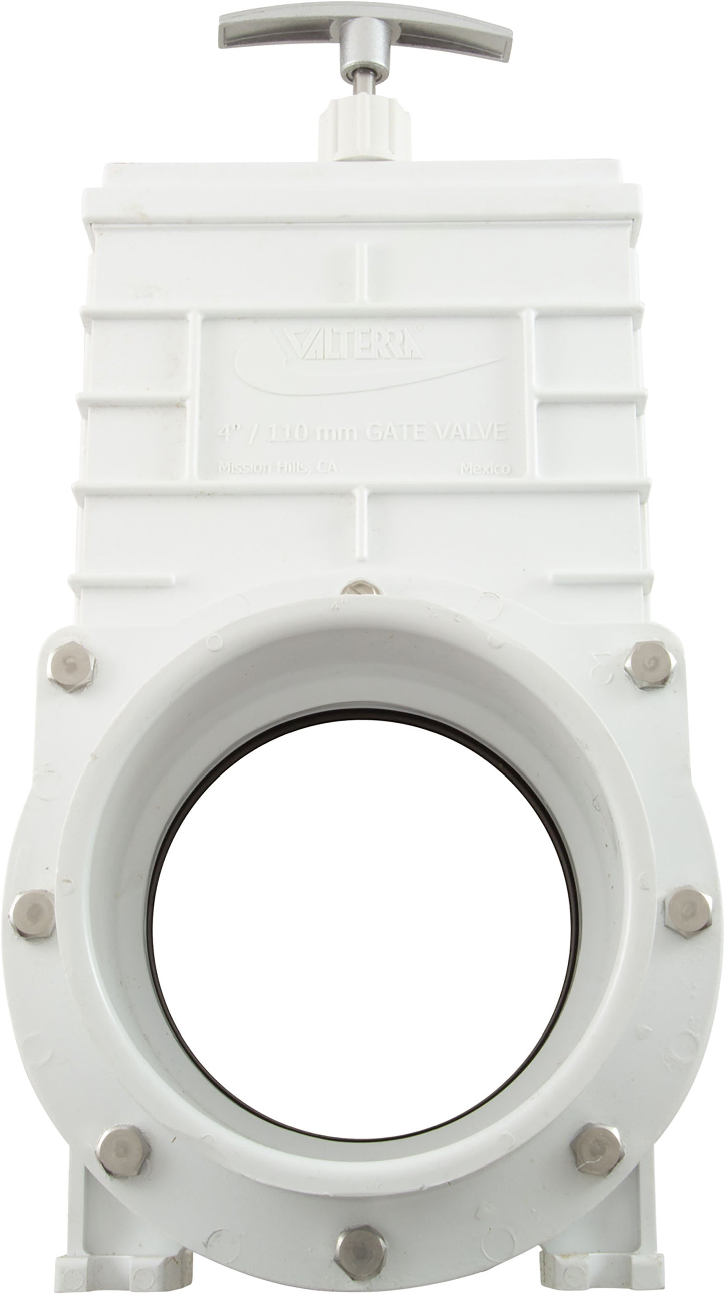 Gate Valve, 3 pc, SS Paddle, Valterra, 4"s x 4"s, 20psi