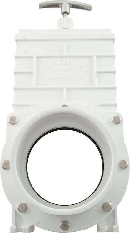 Gate Valve, 3 pc, SS Paddle, Valterra, 4"s x 4"s, 20psi