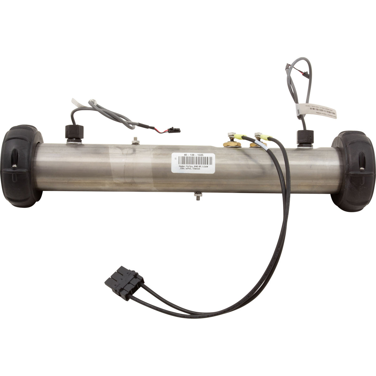 Heater, FloThru, BWG BP, 5.5kW, 230v, w/PnC, Titanium