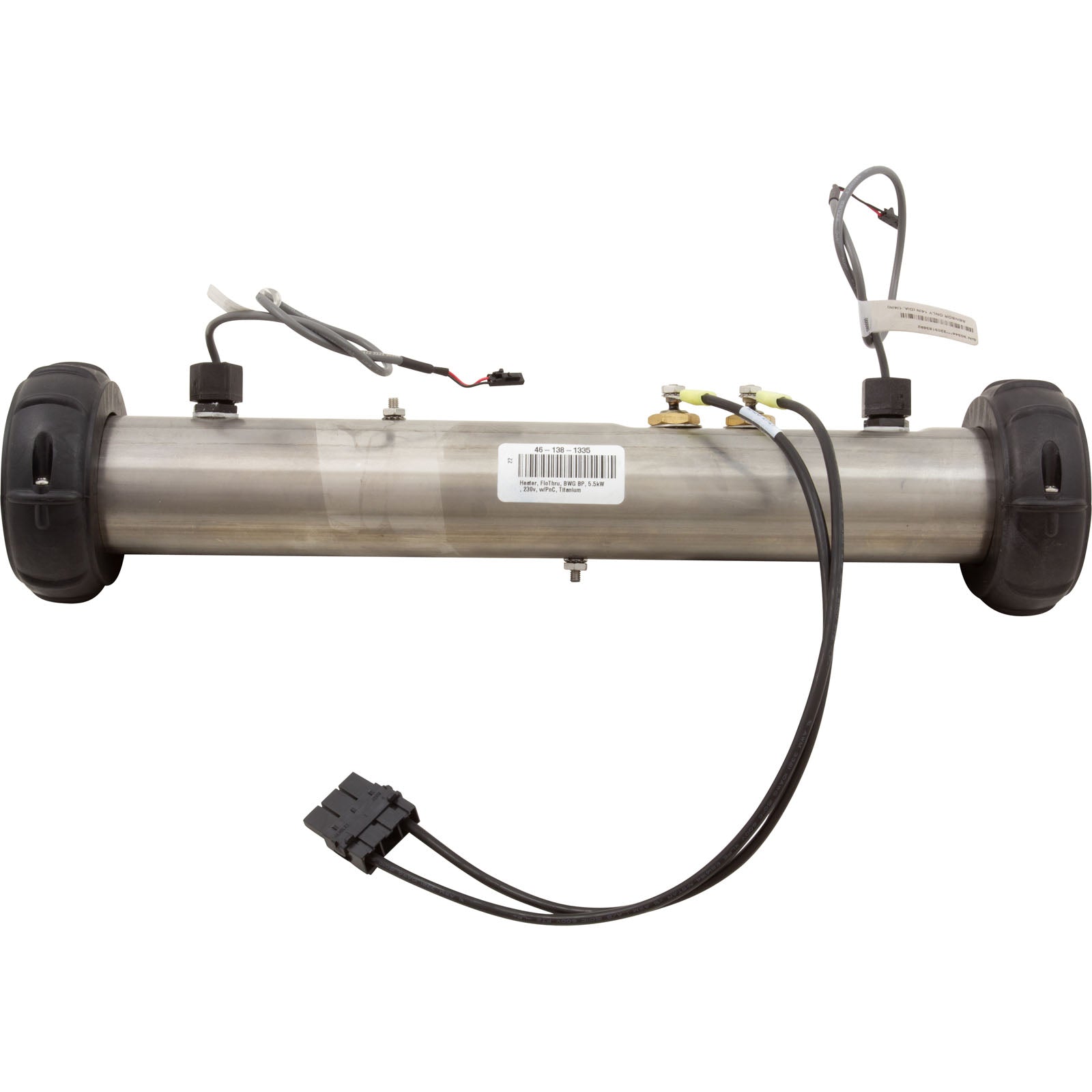 Heater, FloThru, BWG BP, 5.5kW, 230v, w/PnC, Titanium