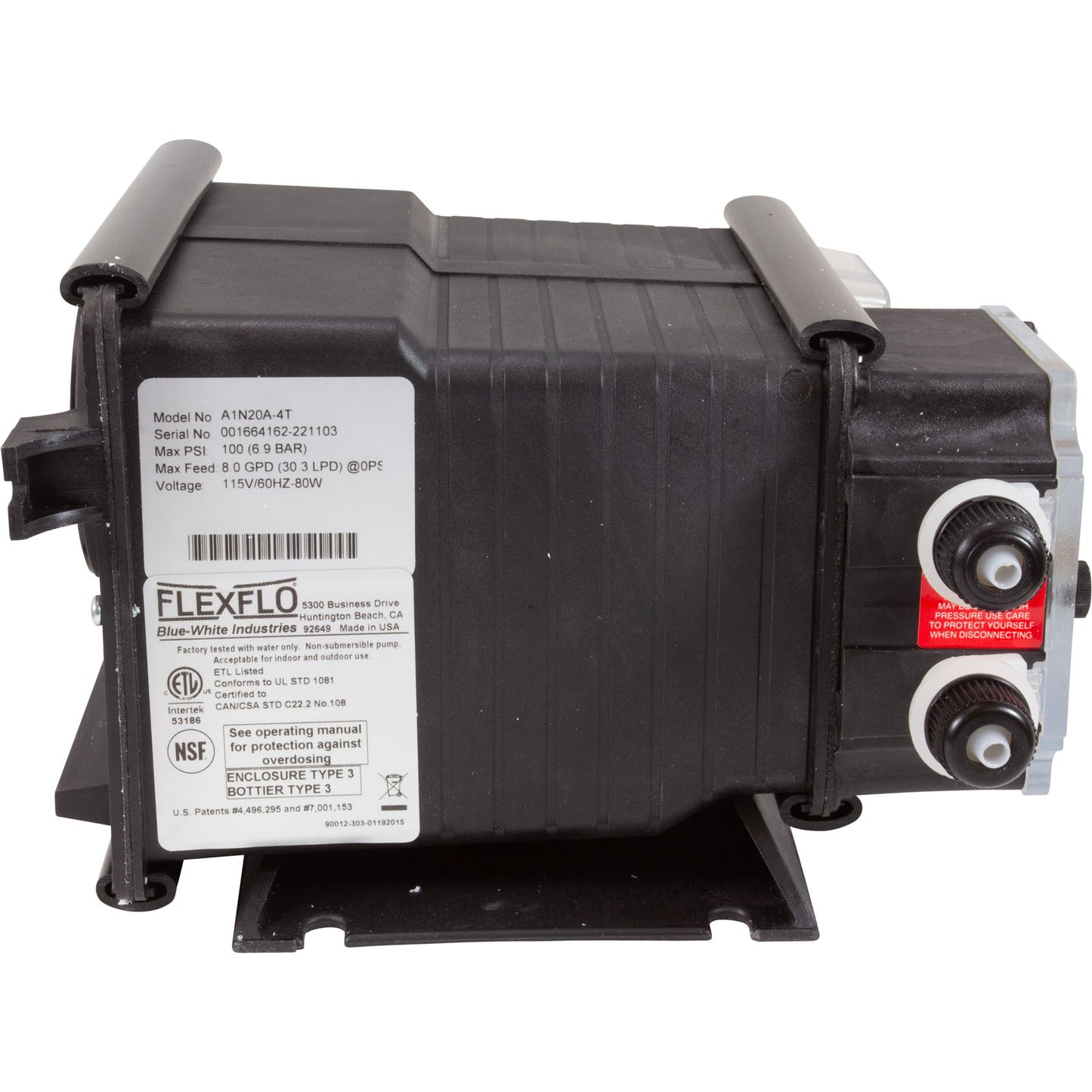 Pump, Peristaltic, Blue White FlexFlo A-100N 4T, 115v, 3.96GPH