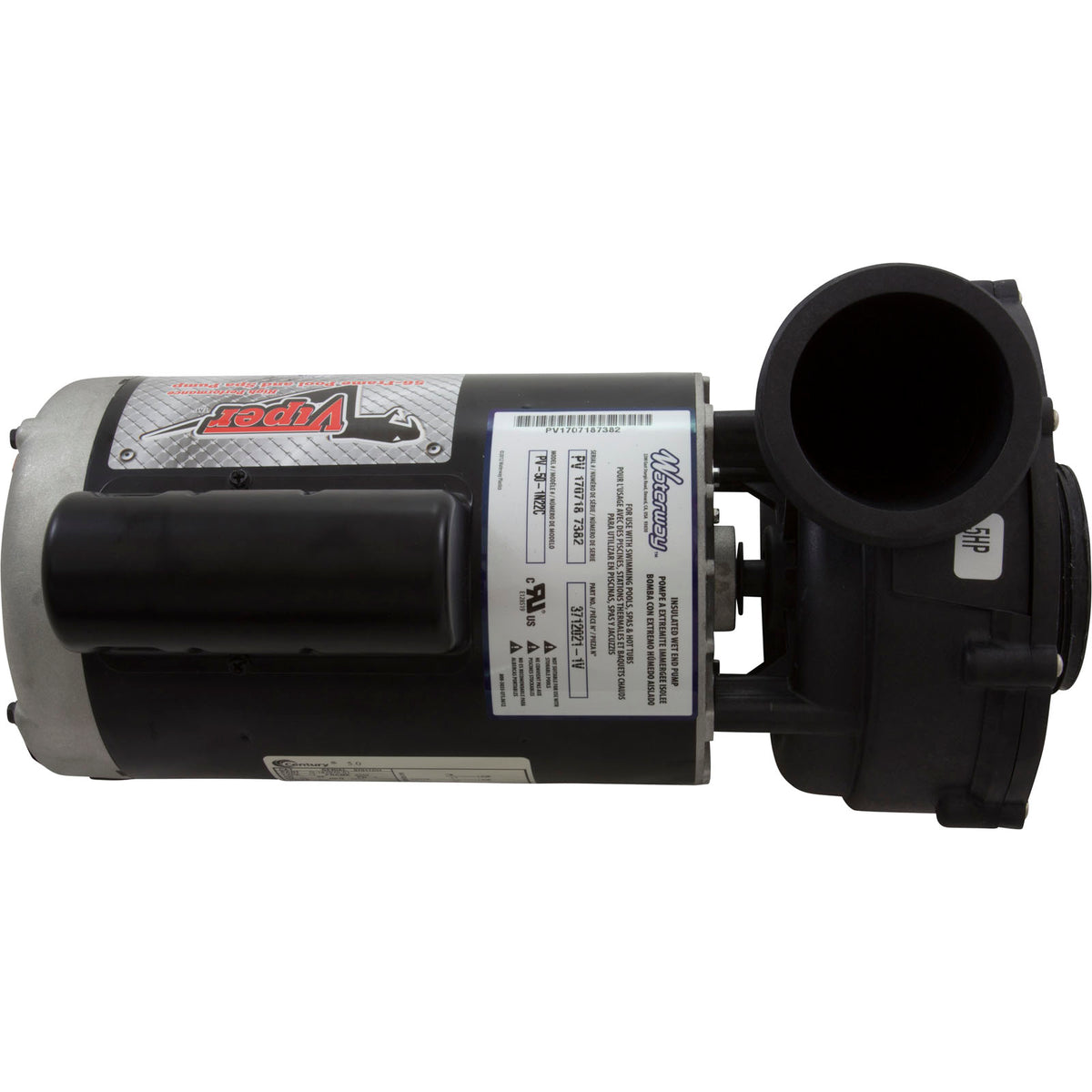 Pump, WW Viper, 5.0hp, 230v, 1-Speed, 56fr, 2-1/2" x 2-1/2", OEM