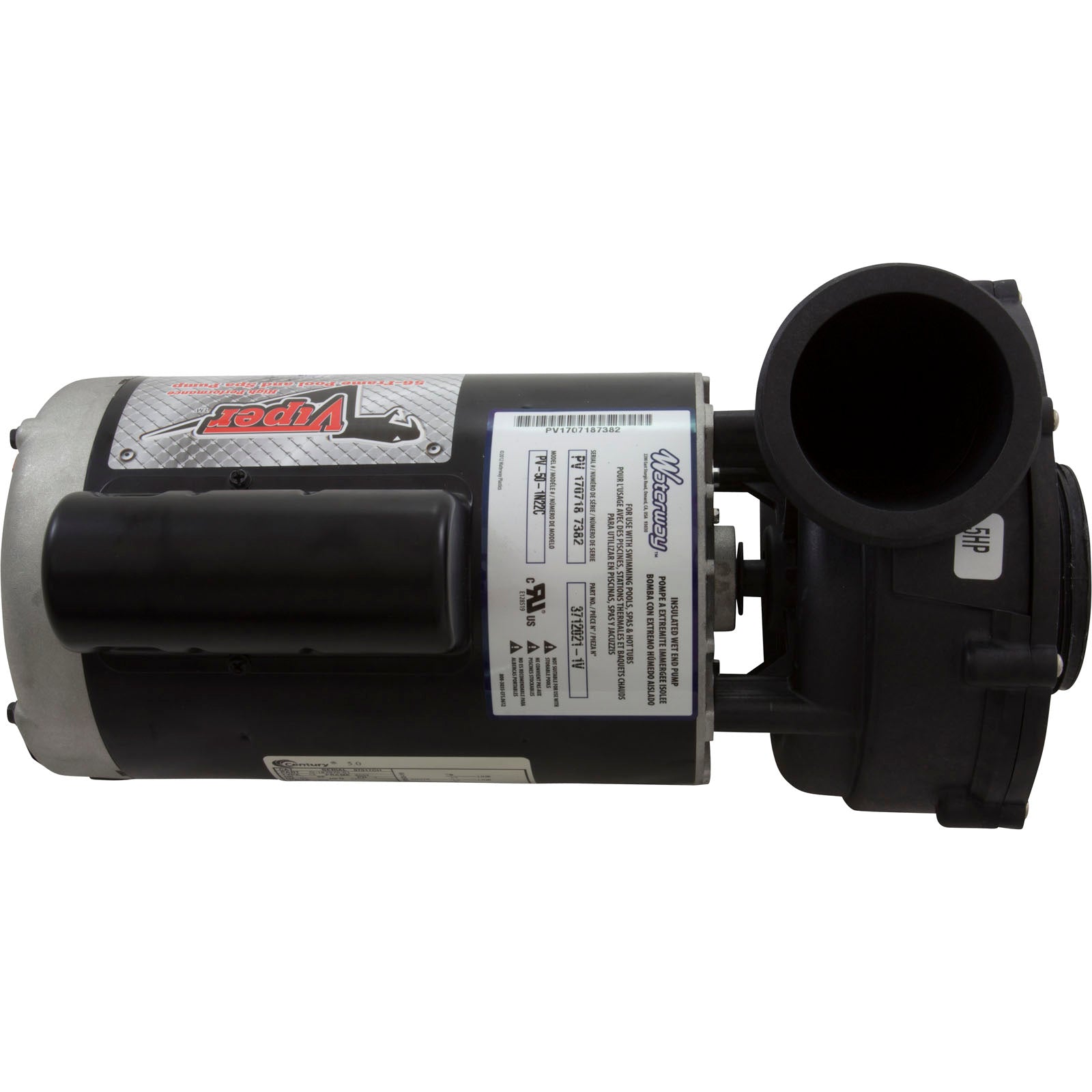 Pump, WW Viper, 5.0hp, 230v, 1-Speed, 56fr, 2-1/2" x 2-1/2", OEM