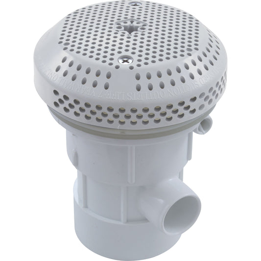 Conjunto de succión, BWG/GG, 2-3/8" de alto, 2" de espiga x 1/2", blanco