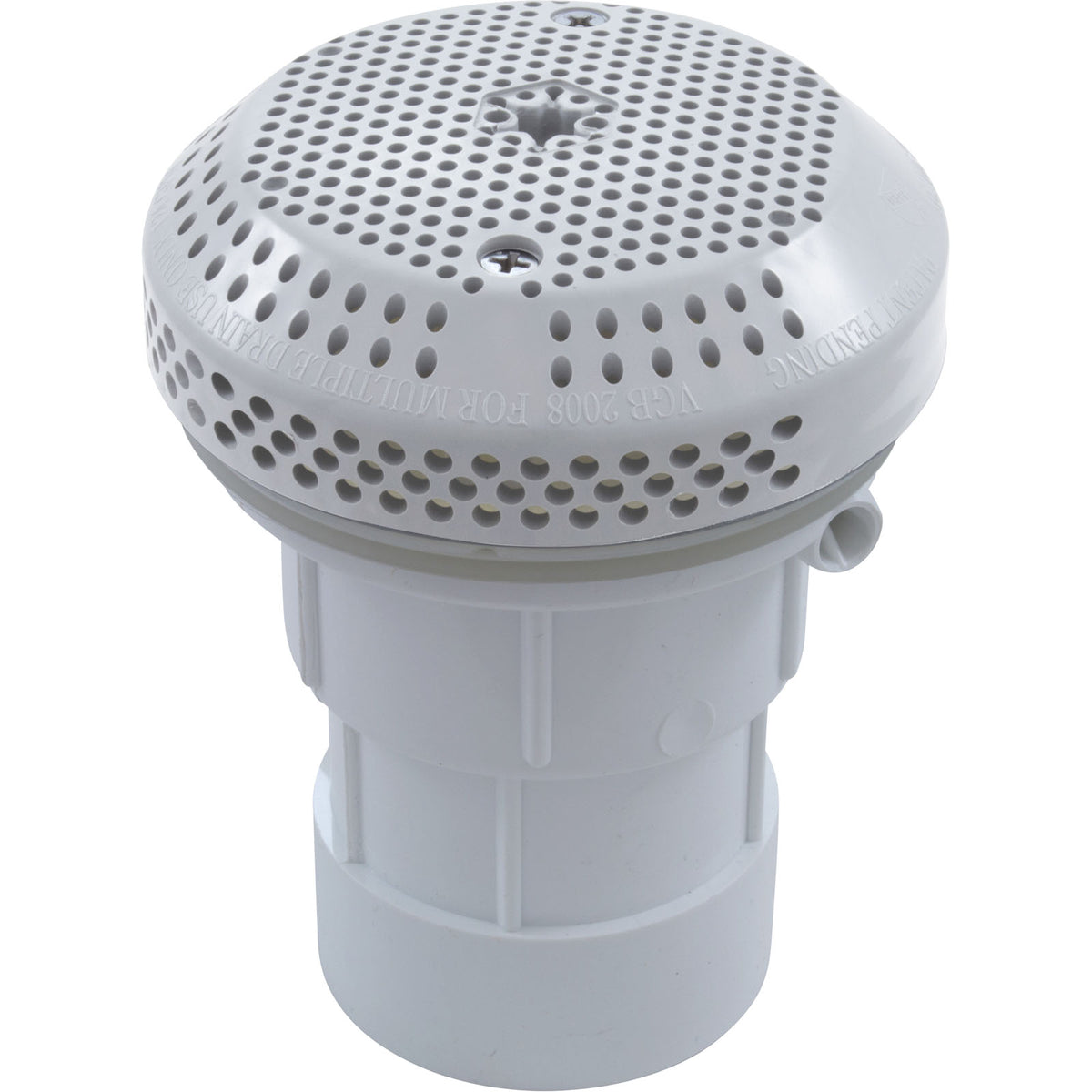 Suction Assembly, BWG/GG, 2-3/8"hs, 2"spg x 1/2"s, White