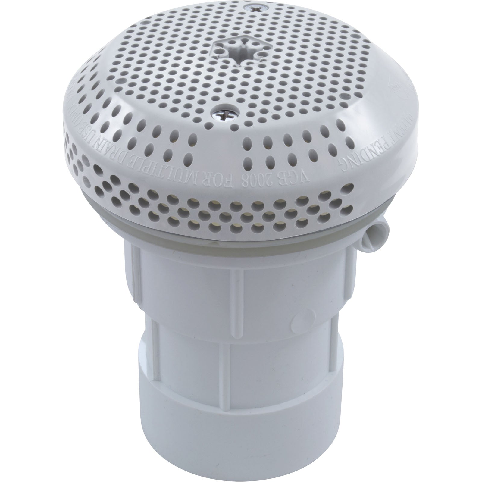 Suction Assembly, BWG/GG, 2-3/8"hs, 2"spg x 1/2"s, White