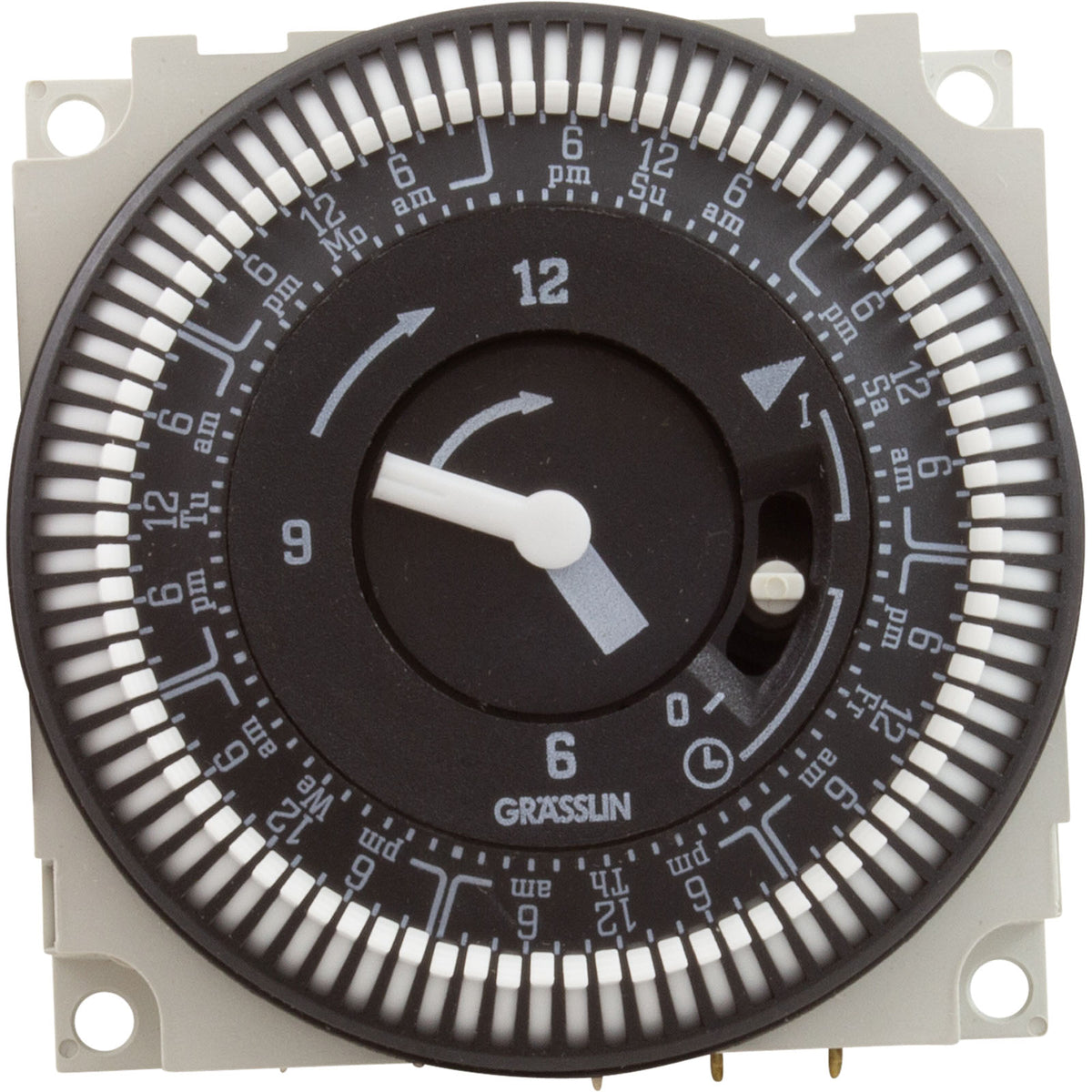 Timer, Grasslin Repl, SPDT, Panel Mount, 115v, 7day