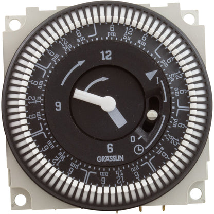 Temporizador, repuesto Grasslin, SPDT, montaje en panel, 115 V, 7 días