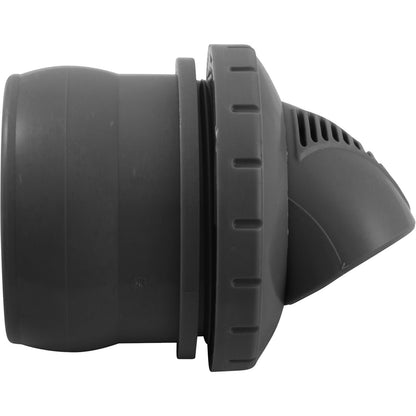 Inlet Fitting, Infusion Venturi, 2" Insider, Glueless, Dark Gray