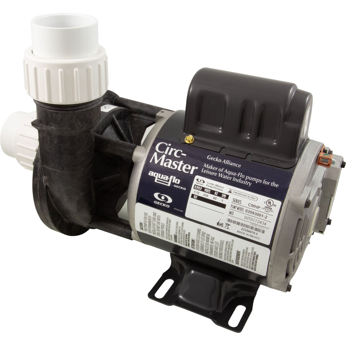 Pump, Circ, Gecko Aqua Flo CMHP, 1/15hp, 230v, 1-1/2", OEM, CE