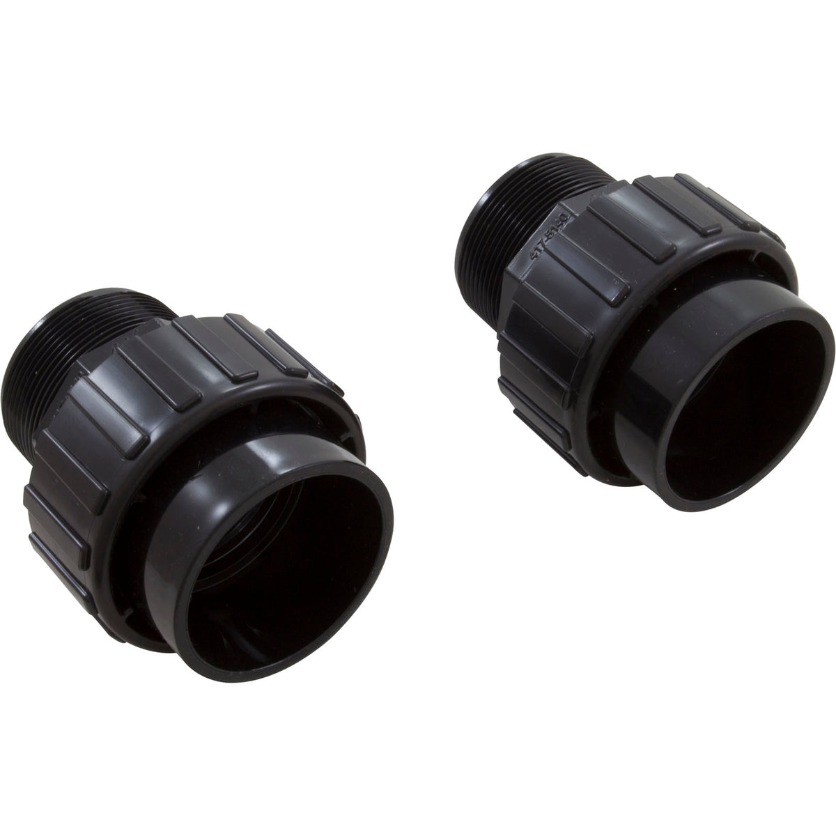 Union, Ww Champion, 2"Mbt X 2"S, Black, Qty 2
