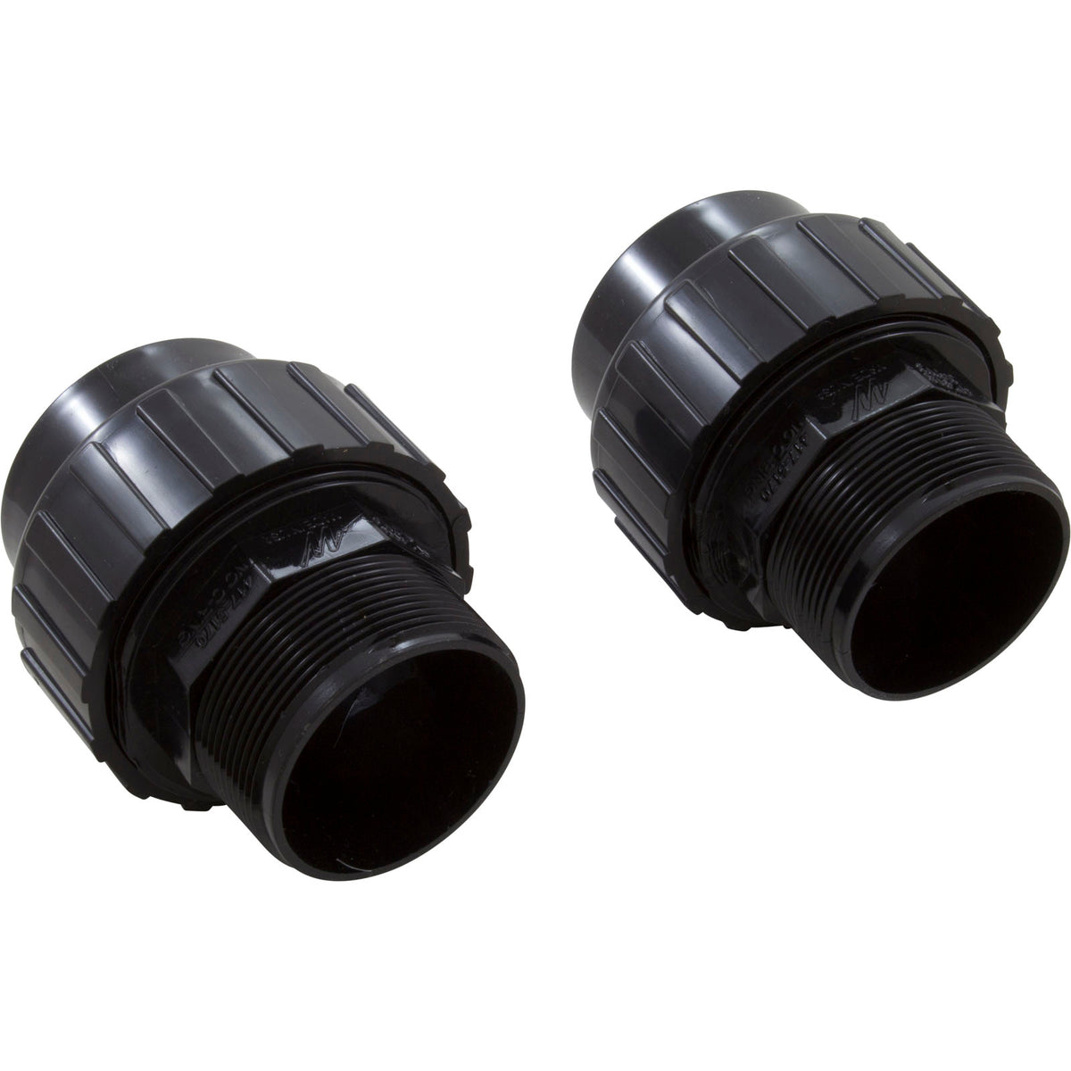 Union, Ww Champion, 2"Mbt X 2"S, Black, Qty 2