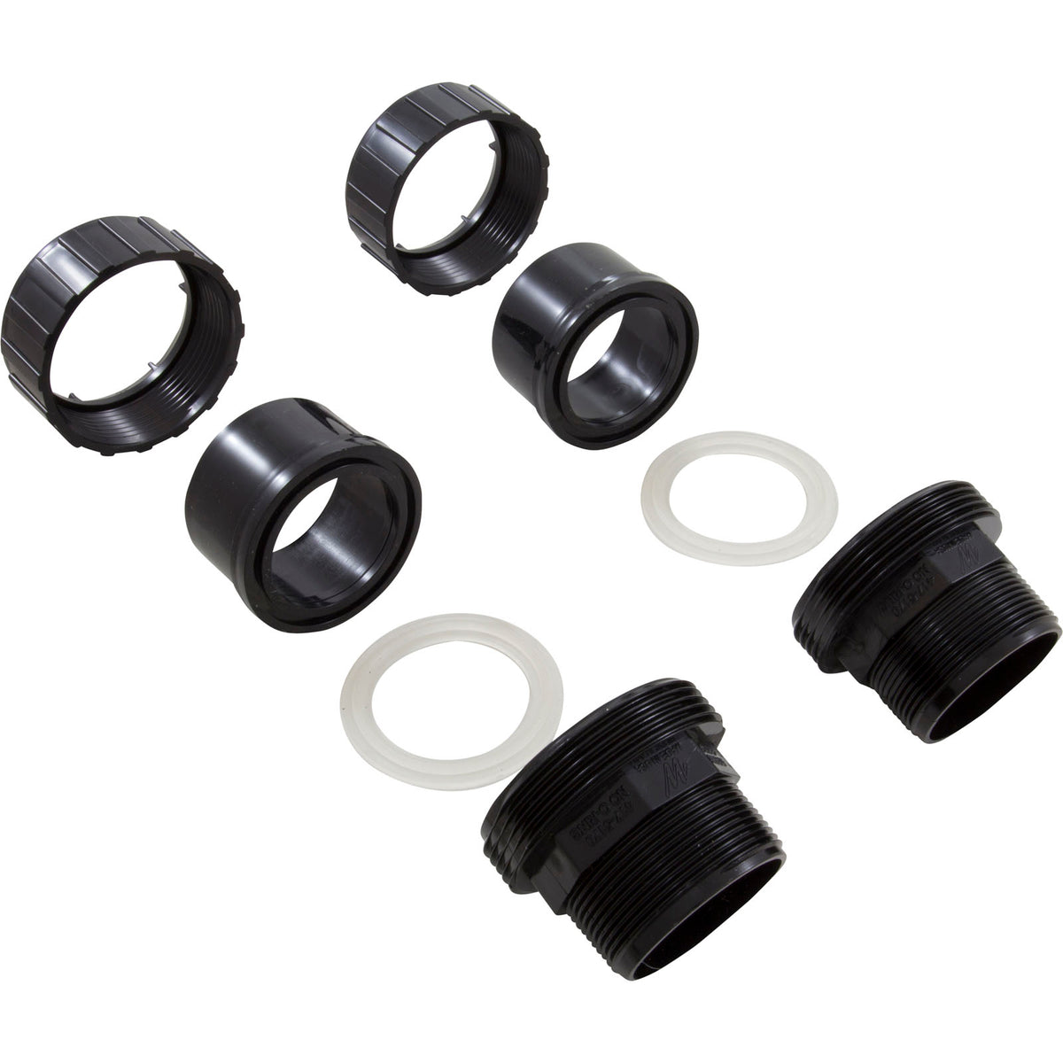 Union, Ww Champion, 2"Mbt X 2"S, Black, Qty 2