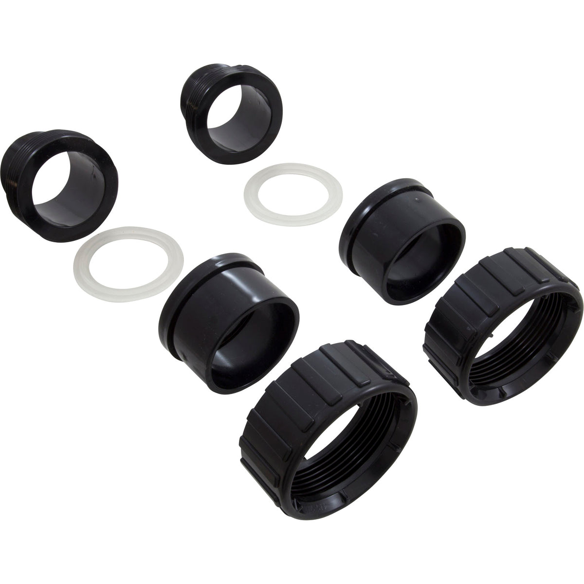 Union, Ww Champion, 2"Mbt X 2"S, Black, Qty 2