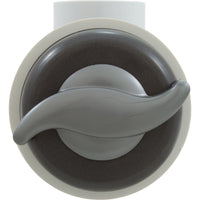 Diverter Valve, Cmp, 2-1/16"Hs, 1"S, S-Handle, Gry/Slvr