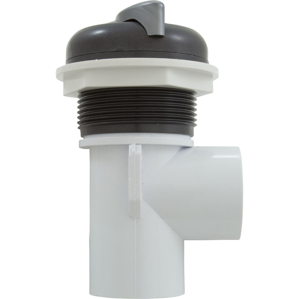 Diverter Valve, Cmp, 2-1/16"Hs, 1"S, S-Handle, Gry/Slvr
