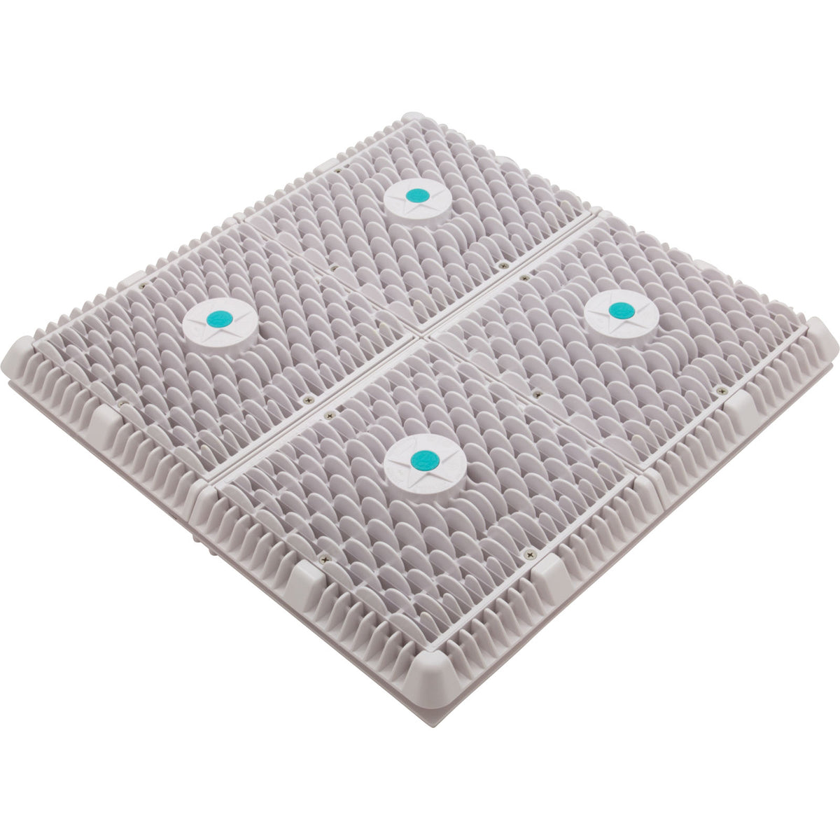 Wave Drain, AquaStar, 18" Square Mud Frame, White