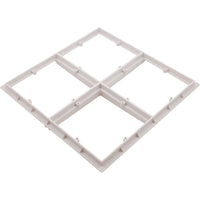 Wave Drain, AquaStar, 18" Square Mud Frame, White
