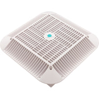 Main Drain Grate, Aquastar Retro Wav, 12" x 12" Square, Wht