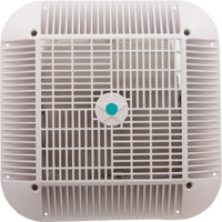 Main Drain Grate, Aquastar Retro Wav, 12" x 12" Square, Wht