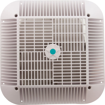 Main Drain Grate, Aquastar Retro Wav, 12" x 12" Square, Wht