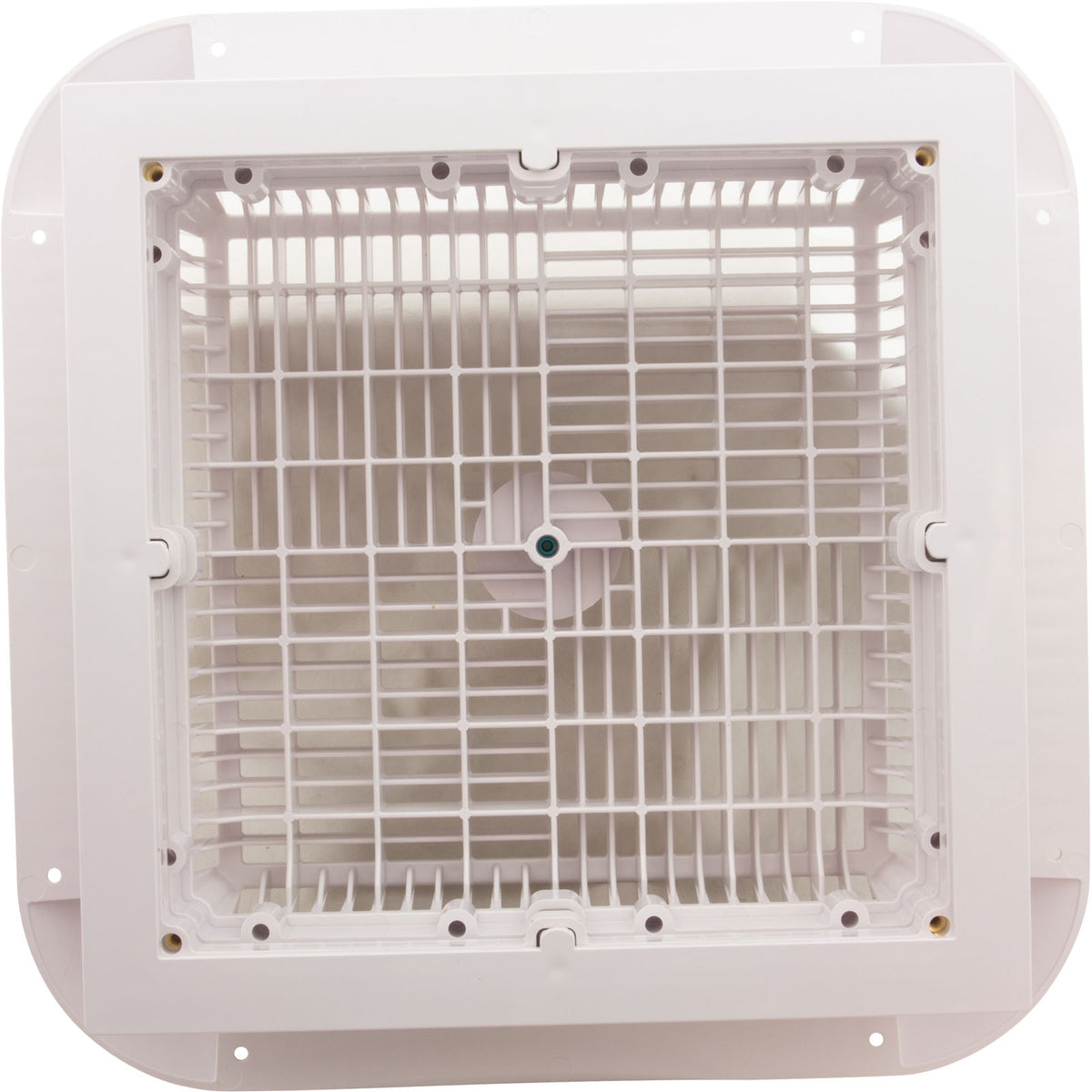 Main Drain Grate, Aquastar Retro Wav, 12" x 12" Square, Wht