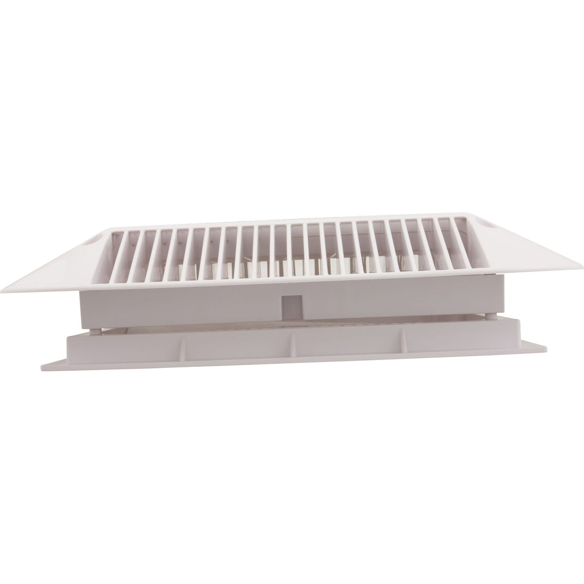 Main Drain Grate, Aquastar Retro Wav, 12" x 12" Square, Wht